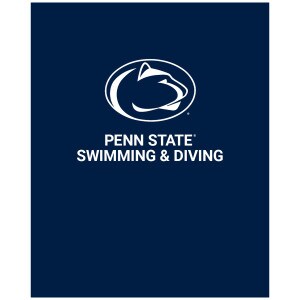 navy folder with Penn State Swimming & Diving below Athletic Logo
